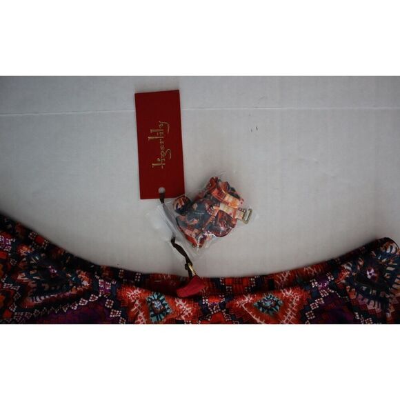 Tigerlily Women's Sz 6 Multicolor Strapless Zehra Playsuit Romper - Picture 3 of 12